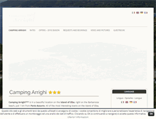 Tablet Screenshot of campingarrighi.it